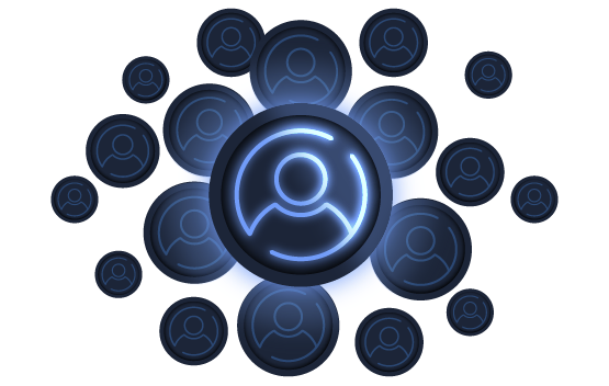 Network of connected user profiles highlighting certification benefits.