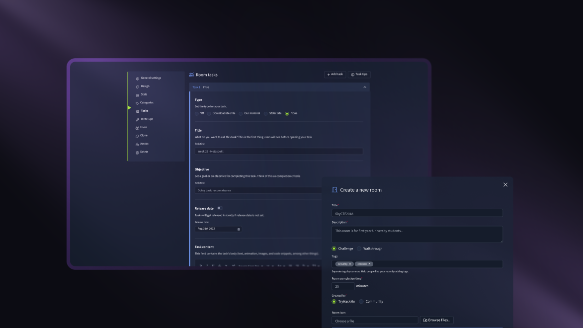 Content customization interface.