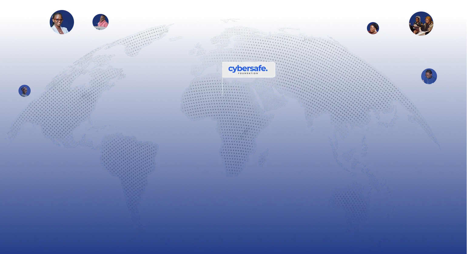Globe illustration representing CyberSafe's global mission.